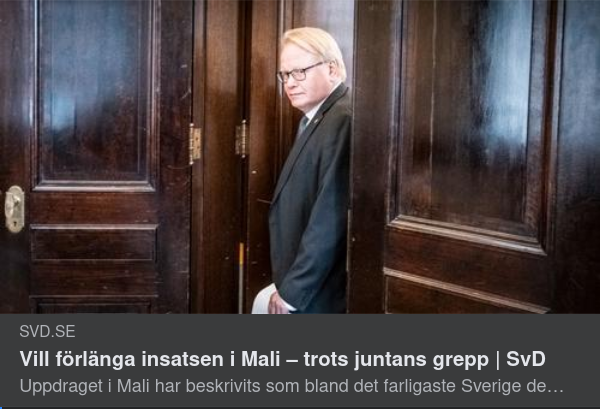 Absolut Nödvändig Svensk Mali-Insats