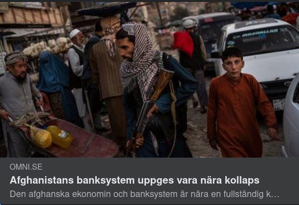 Afghanistans Banksystem På Kollapsens Brant