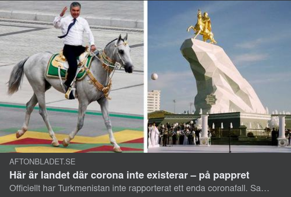 Turkmenistan Utan Officiell Covidioti