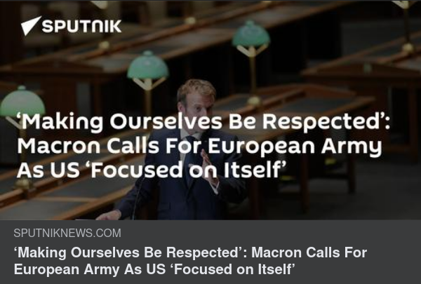 Macron Vill Ha EU-Armé