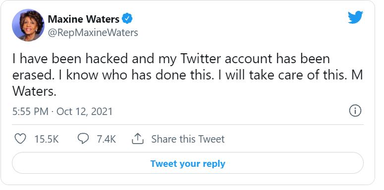 Maxine Twittrar Om Sitt Hackade & Raderade Twitterkonto