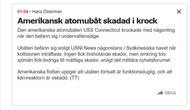 Krockskadad Atomubåt