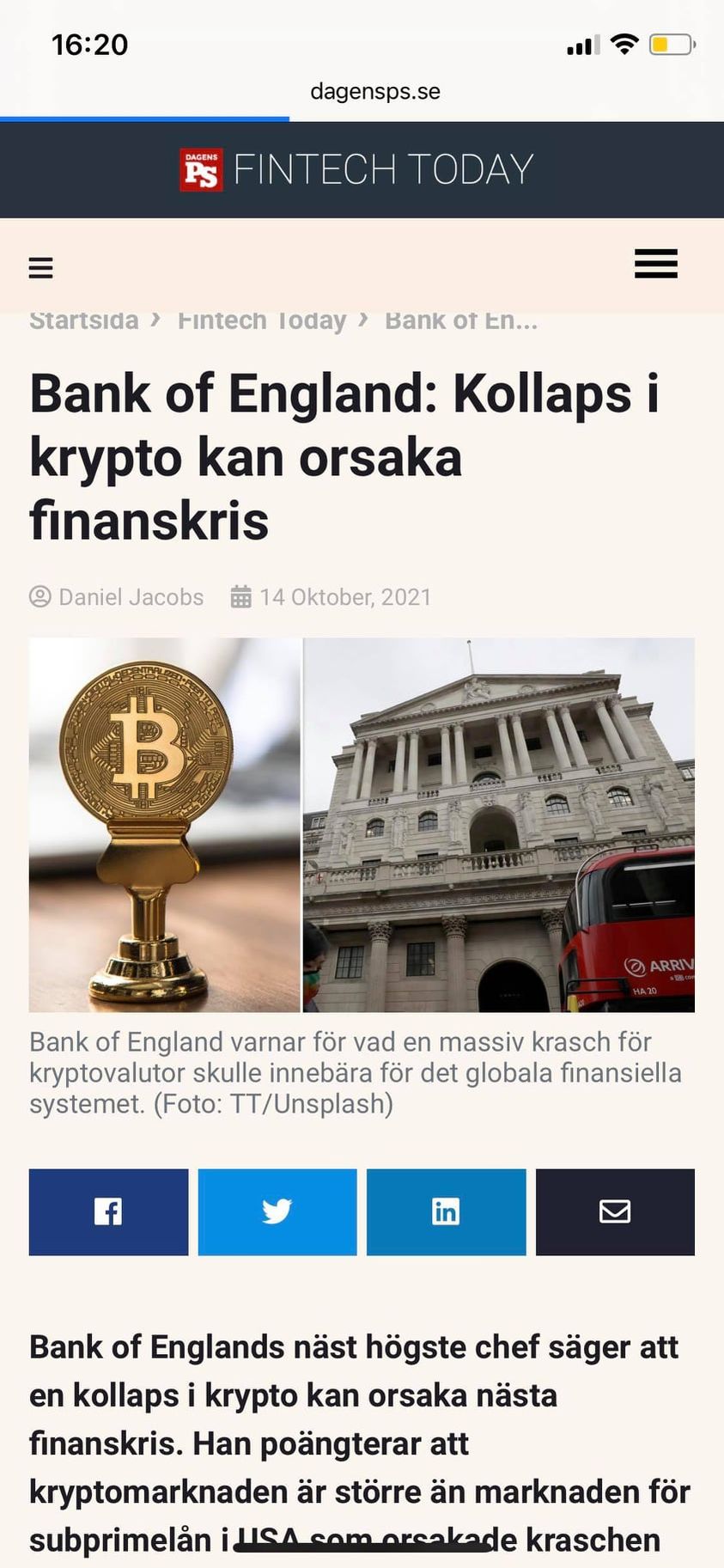 Finanskrisalstrande Kryptokollaps