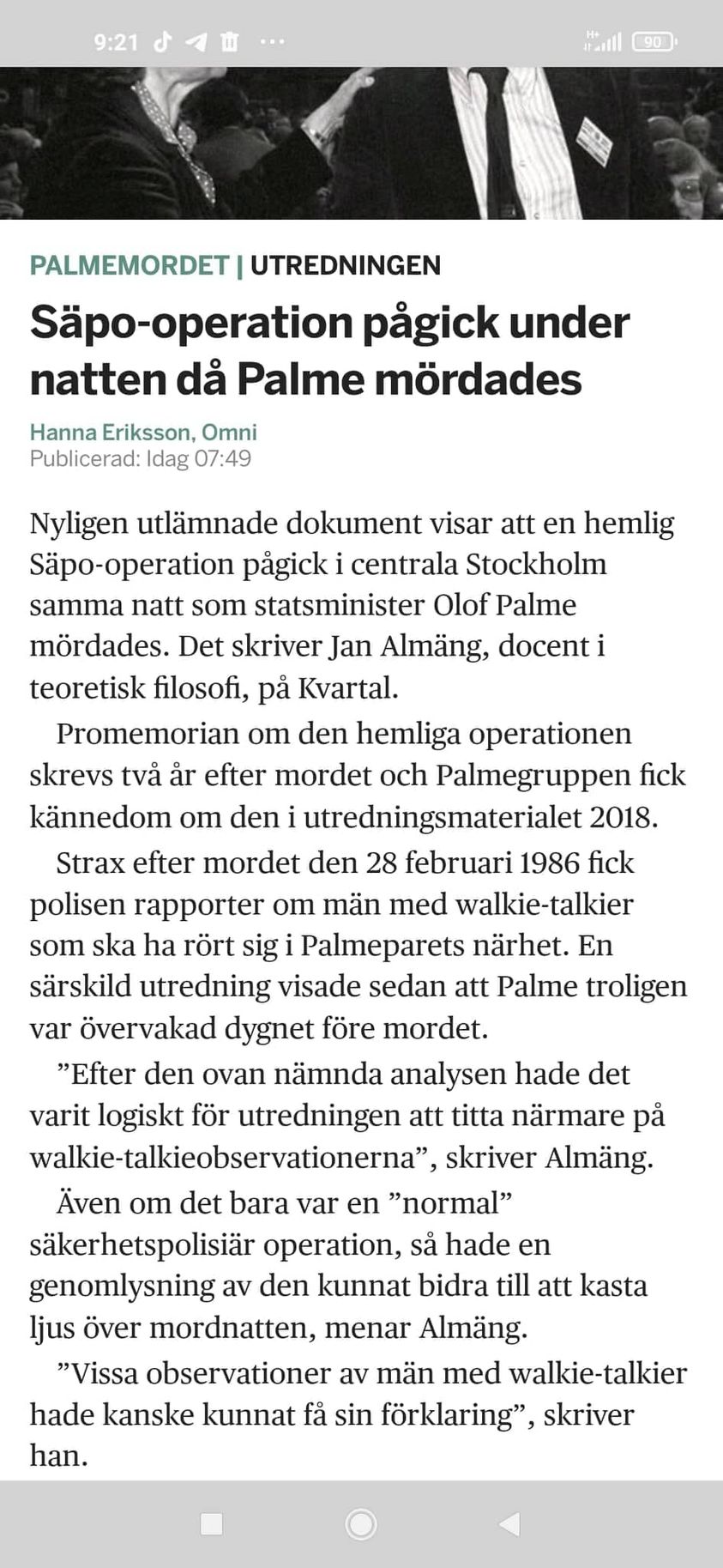 SÄPO-Operation Under Mordnatten