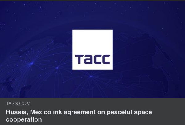 Ryssland & Mexico I Fredligt Rymdsamarbete