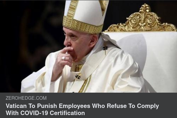 Vatikanen Straffar Covidioti-Kättare