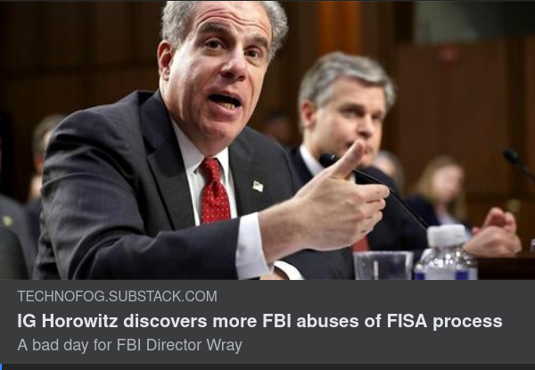 Horowitz Upptäcker Mer Om FBI & FISA