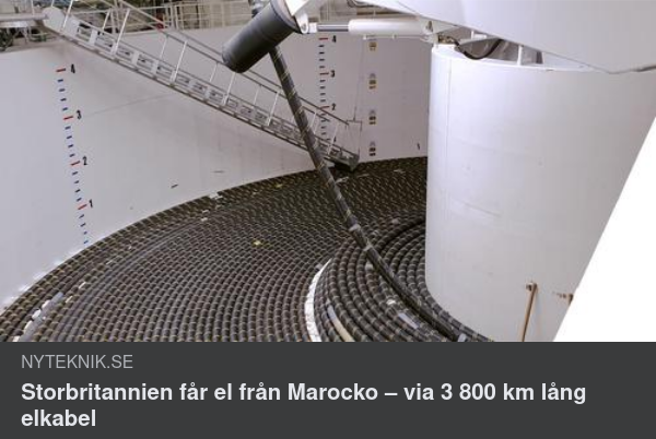 Marockansk El Till Storbritannien