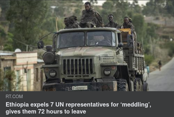 Etiopien Sparkar Ut 7 FN-Representanter