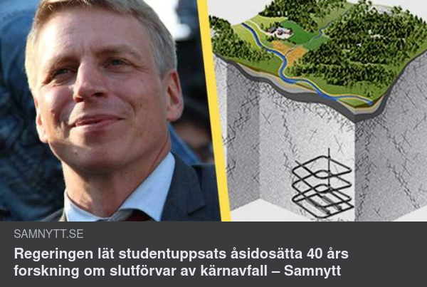 Kärnavfall & En Studentuppsats