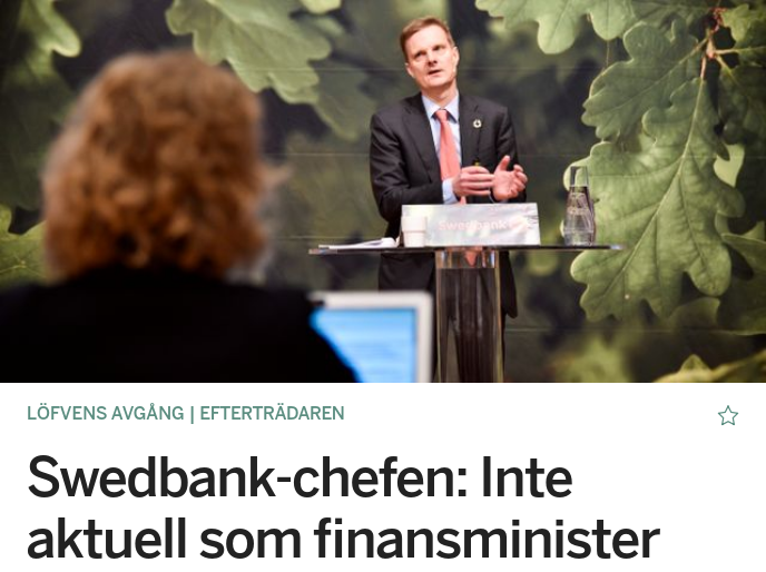 Inaktuell Som Finansminister