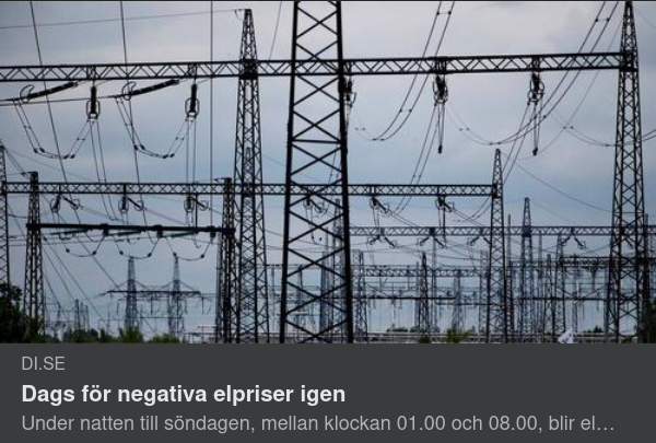 3X Negativt Elpris