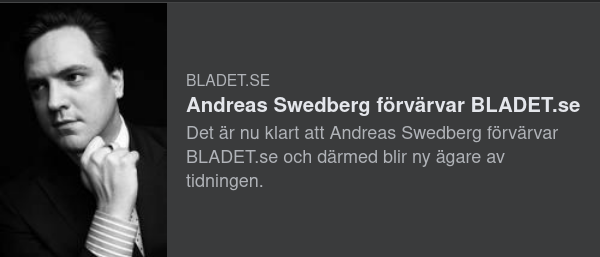 A. Swedberg Förvärvar BLADET.se
