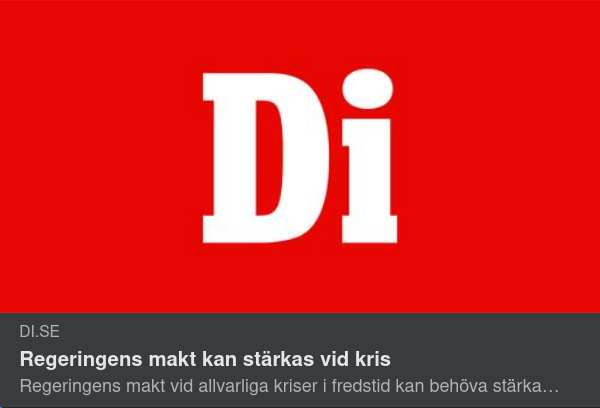 ...Det Svenska Rättssystemet; Civilkris & Regeringsmakt