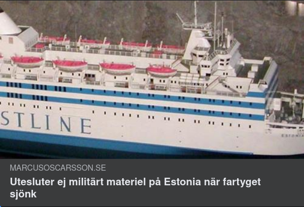 Kajalmackeröstningssiffror & Estonia