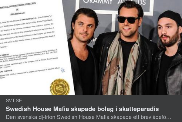 Immaterialrätt, Swedish House Mafia & Pandora