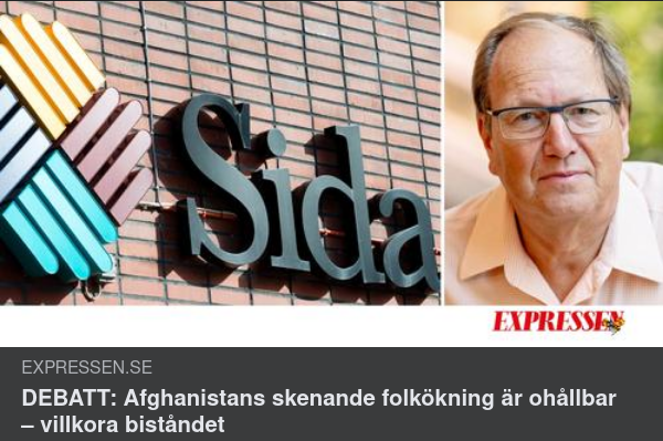 Svenskt Afghanistanbistånd