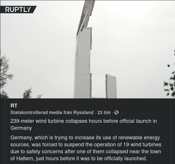 Kollapsande Vindkraftverk