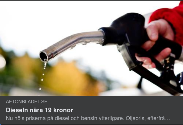 Dieseln Nära 19 Kr.