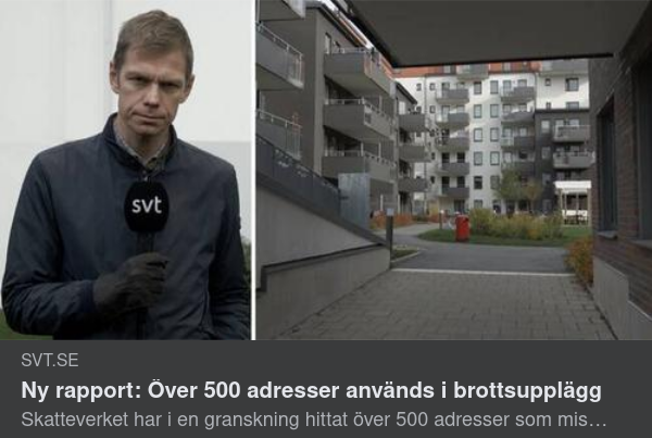 Systematiskt Adressutnyttjande Brottsupplägg