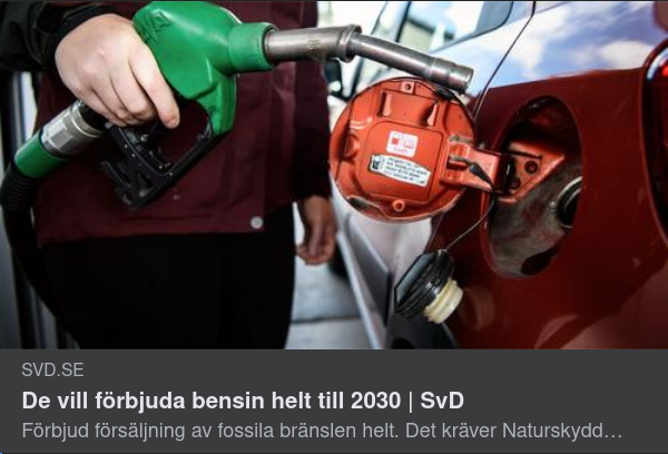 Naturskyddsföreningen Vill Stoppa Fossila Bränslen 2030