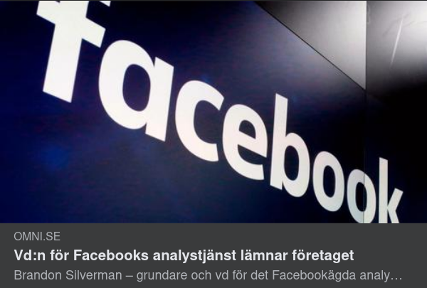 Analyschef Lämnar FB