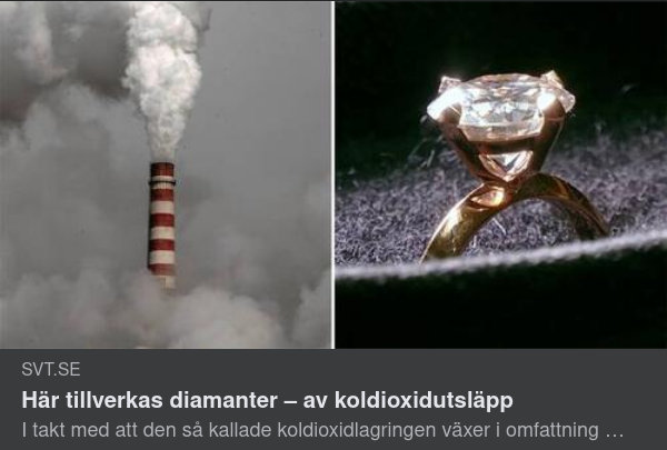 Koldioxidtillverkade Diamanter
