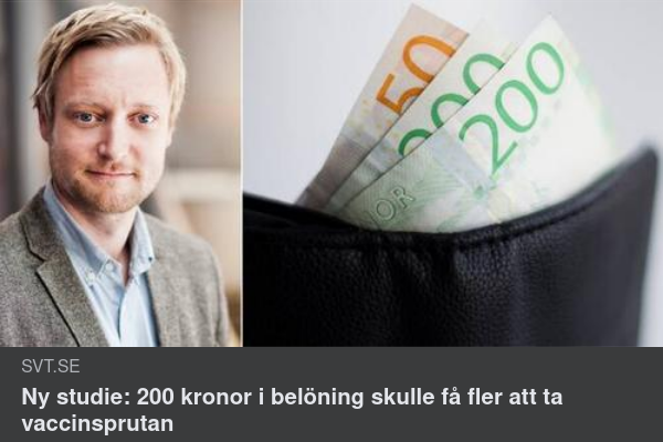 Monetär Vaccinationsmotivation