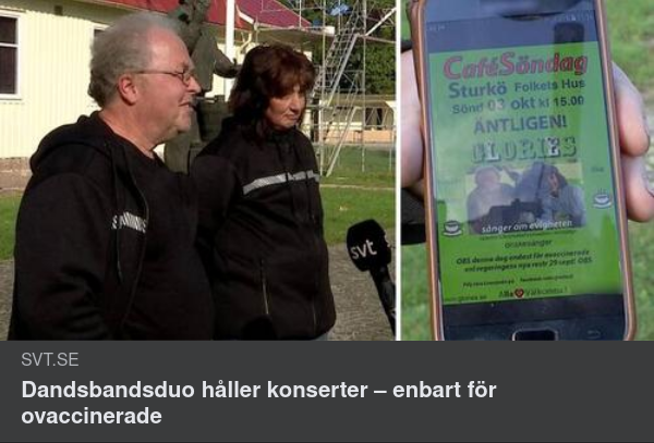 Ovaccinerade Dansbandsduokonserter