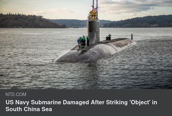 Atomubåtsskada I Sydkinesiska Sjön