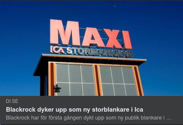 Blackrock Ny Storblankare I ICA