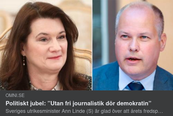 Politisk Fredsprisglädje