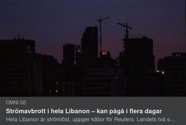 Strömlöst I Libanon