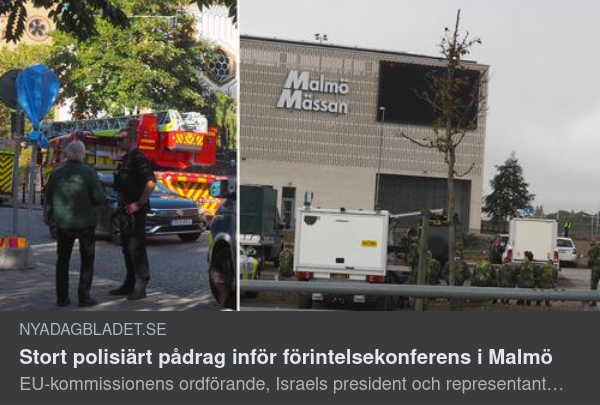 Stor Polisiär Insats Vid Förintelsekonferens