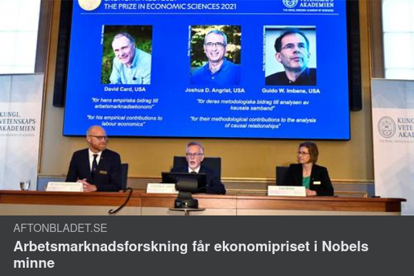 Nobelminnande Ekonomipris
