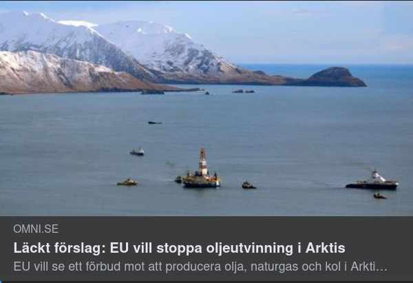 EU & Energiutvinning I Arktis
