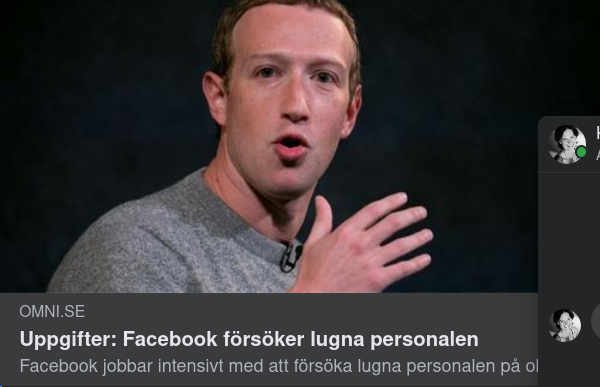 Personallugnande Zuckerberg