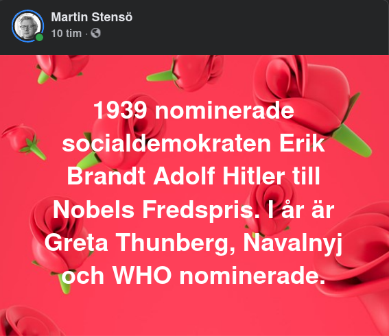 Nobla Pristagarförslag