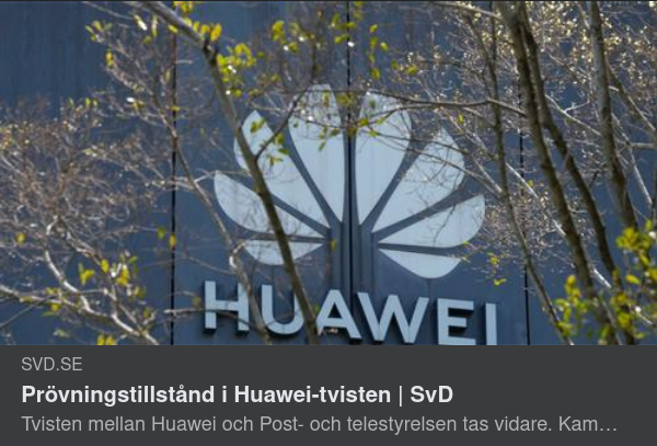 Huawei & Post Och Telestyrelsen