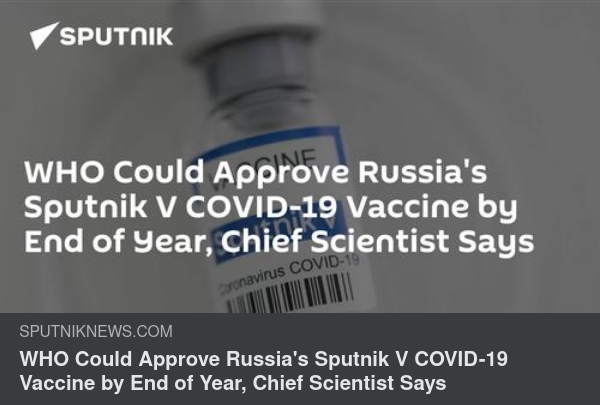 WHO & Sputnik V