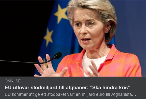 EU Lovar Stödmiljarder Till Afghanistan