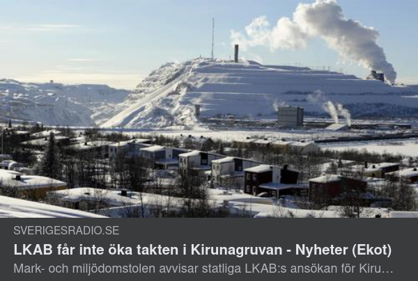 LKAB, Cementa, Miljödomstolen & Regeringsgörande