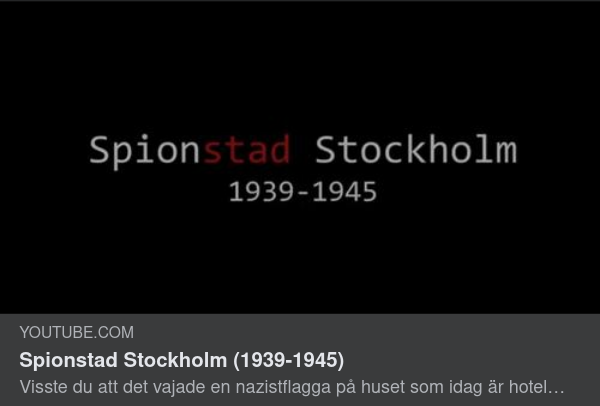 Spionstad Stockholm 1939-1945