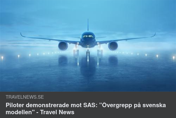 SAS, Piloterna & Den Svenska Modellen