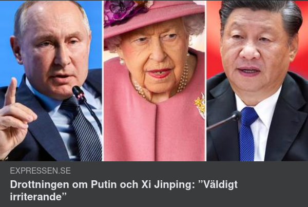 Drottningen Om Putin & Xi