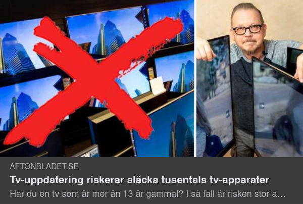 Tidsanpassad TV-Uppdatering