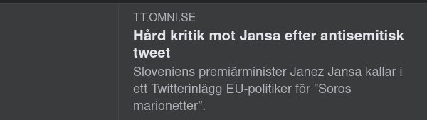 Jansa & Soros Marionetter