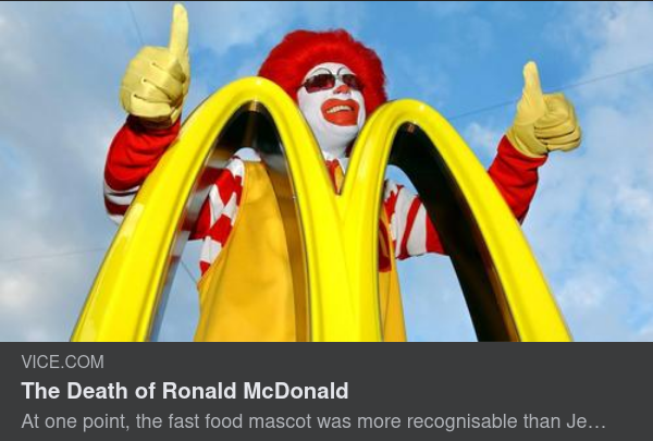 Ronald McDonalds Död