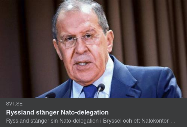 Ryssland Stänger NATO-Delegation