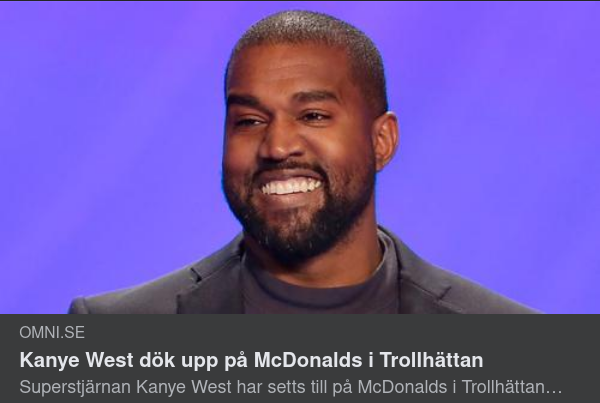 Kanye West I Trollhättan